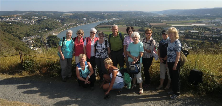 Beeindruckende Sicht auf
den Rhein und die Umgebung