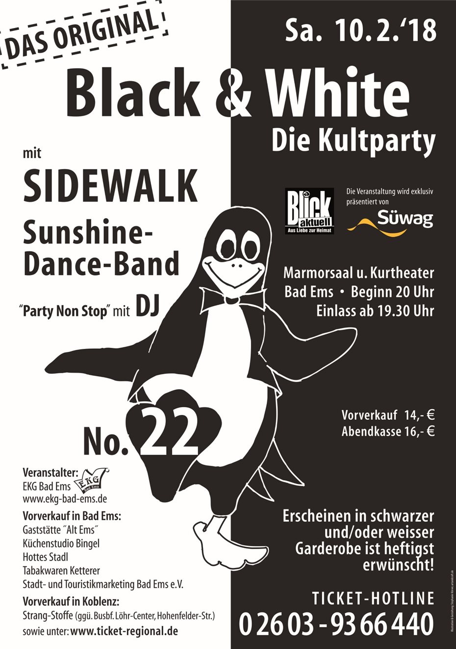 Partystimmung pur bei der Kultparty Black & White -