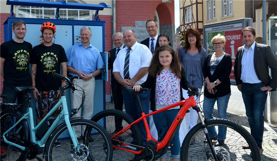 Erste E-Bike-
Ladestation in Lahnstein eröffnet