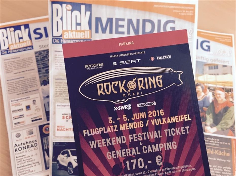 BLICK aktuell verlost Ticket für „Rock am Ring“