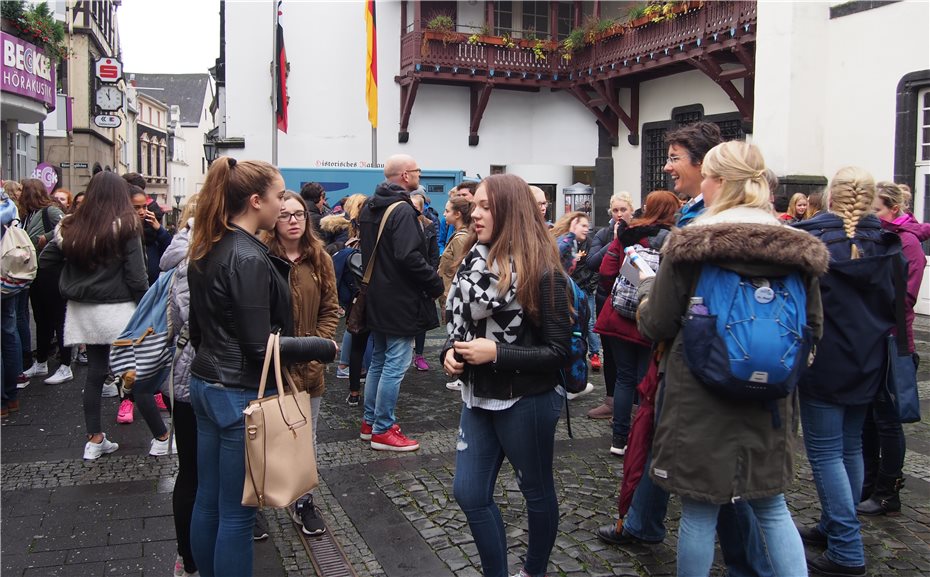 Holländische Austauschschüler
erkunden die Stadt