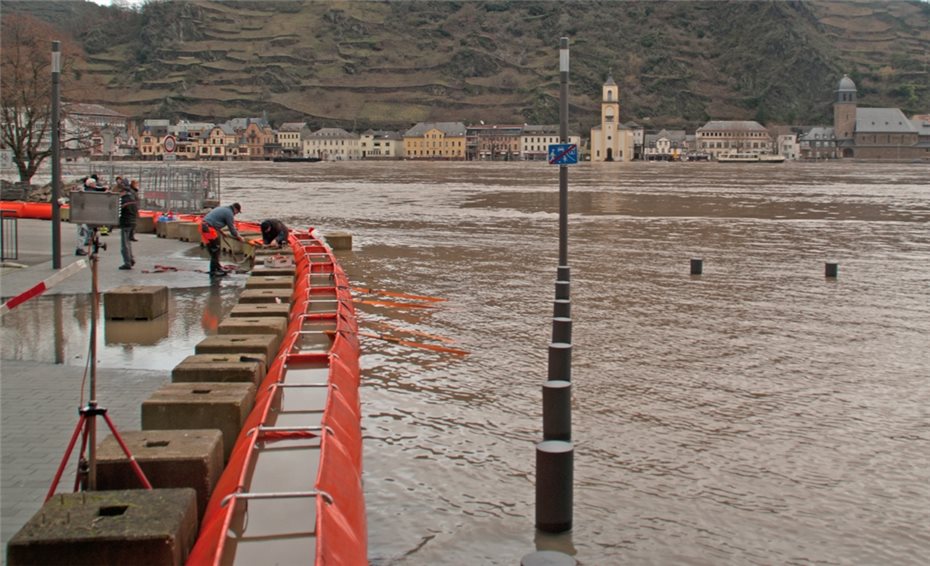 Ohne Anpassungsmaßnahmen steigt
die Zahl der Hochwasserbetroffenen