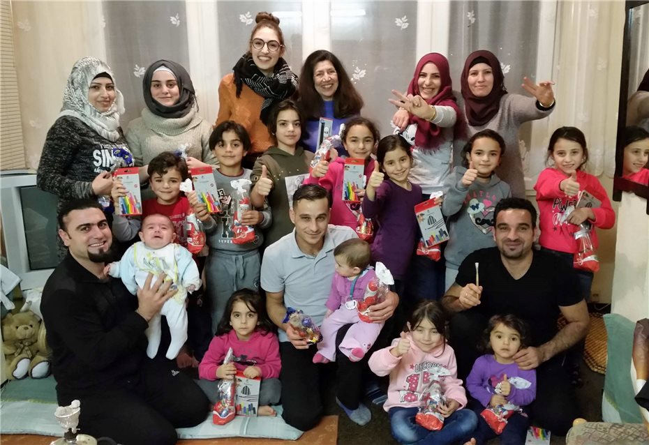 Flüchtlinge vor Weihnachten
beschenkt