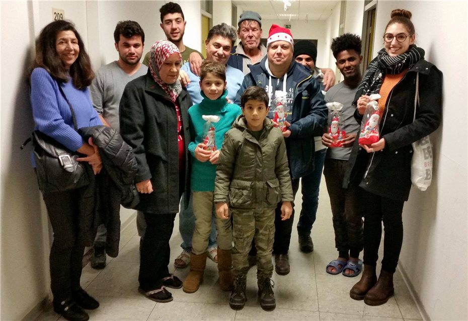 Flüchtlinge vor Weihnachten
beschenkt