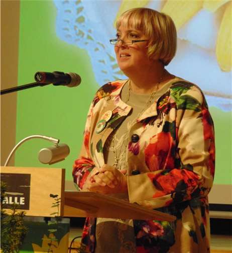 Kreisverband konnte stolz auf seine Entwicklung zurück blicken  Bundestags-Vizepräsidentin Claudia Roth bei ihrer Festrede.