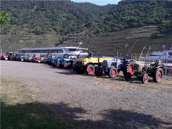 Traktortreffen an der Mosel besucht