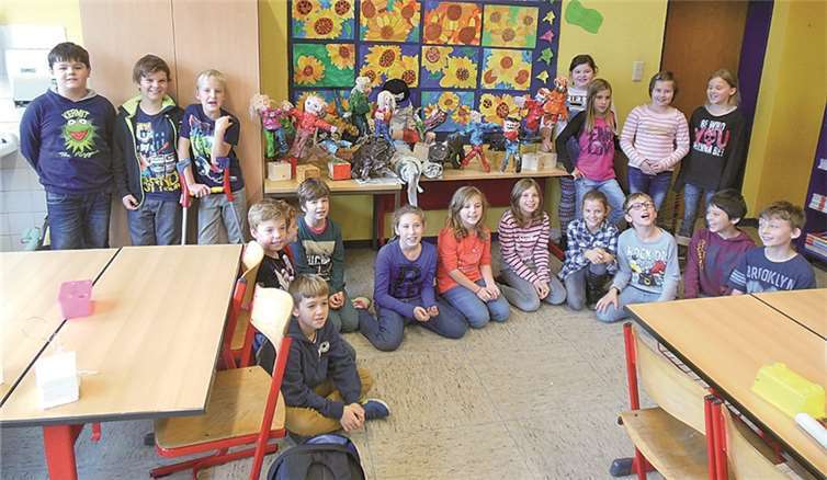Jedem Kind seine Kunst Kleine Künstler mit großem Potenzial: Die Klasse 4 der Grundschule Martinsburg. privat