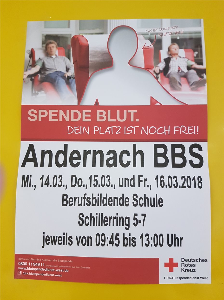 Blutreserven in Rheinland-Pfalz
reichen nur noch für einen Tag