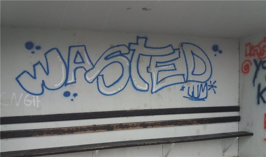 Graffiti-Schmierereien