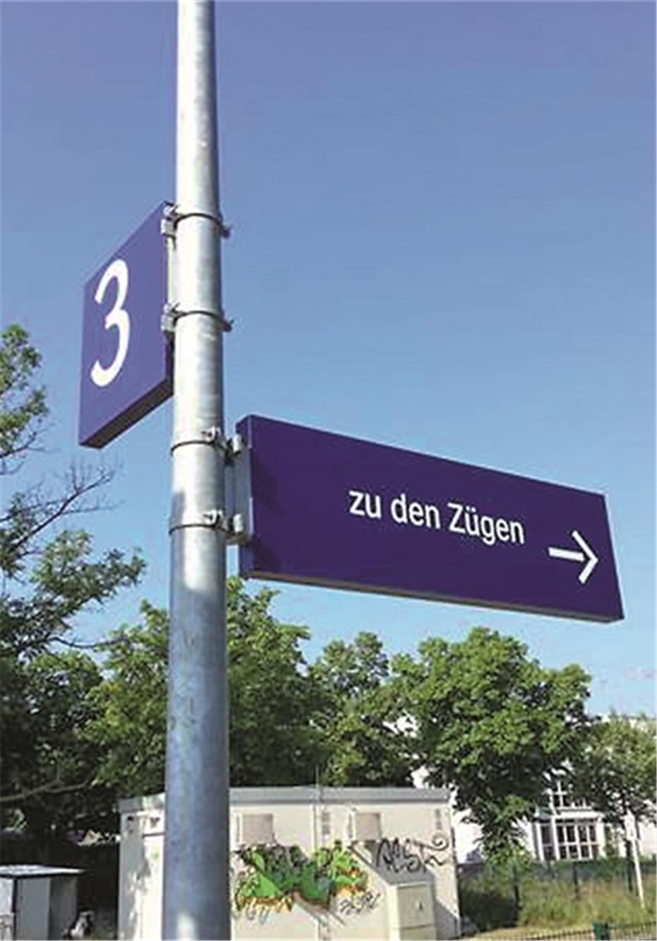 Umgestalteter Odendorfer
Bahnhof mit „Webfehlern“