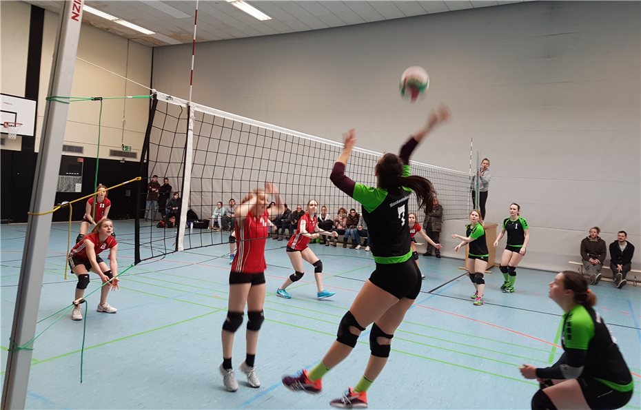 Volleyball-Damen steigen
vorzeitig in die Bezirksliga auf