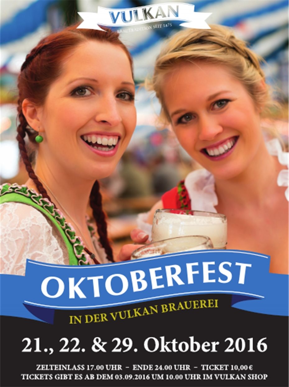 Oktoberfest mit den
Steigerwälder Knutschbär’n
der Vulkan Brauerei Mendig