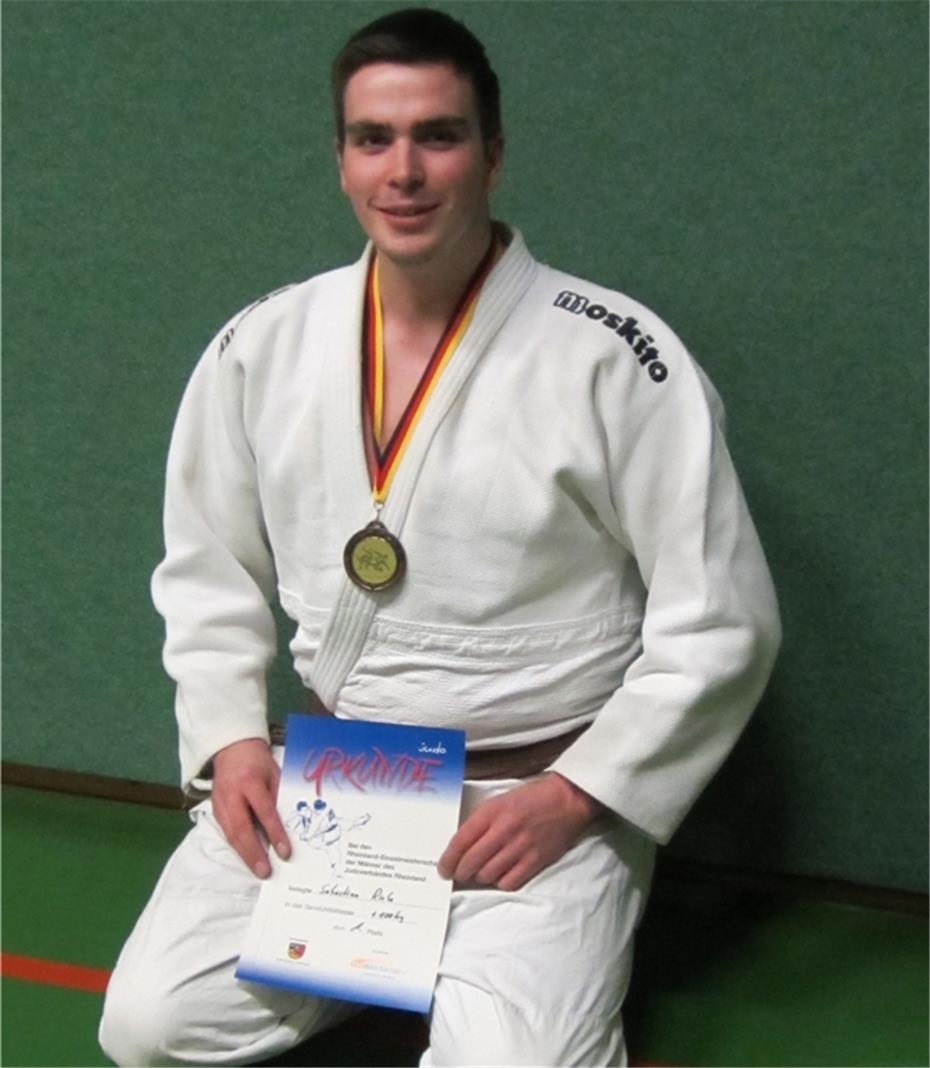Sebastian Riebe ist Rheinlandmeister im Judo
