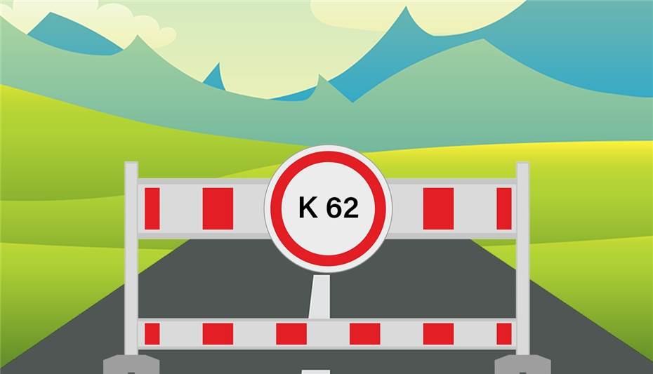 Fahrbahninstandsetzung: Vollsperrung der K62 bei Miesenheim 