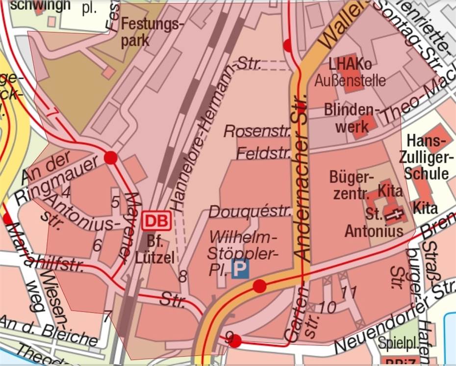 Entschärfung einer Fliegerbombe in Koblenz