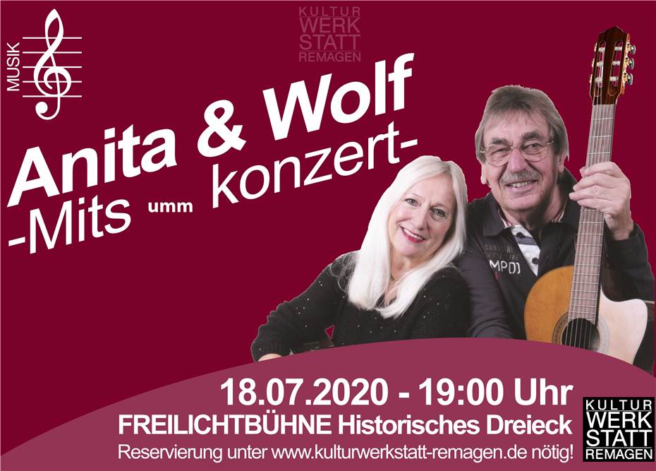 „Anita und Wolf“
mit Country, Beat und Folk