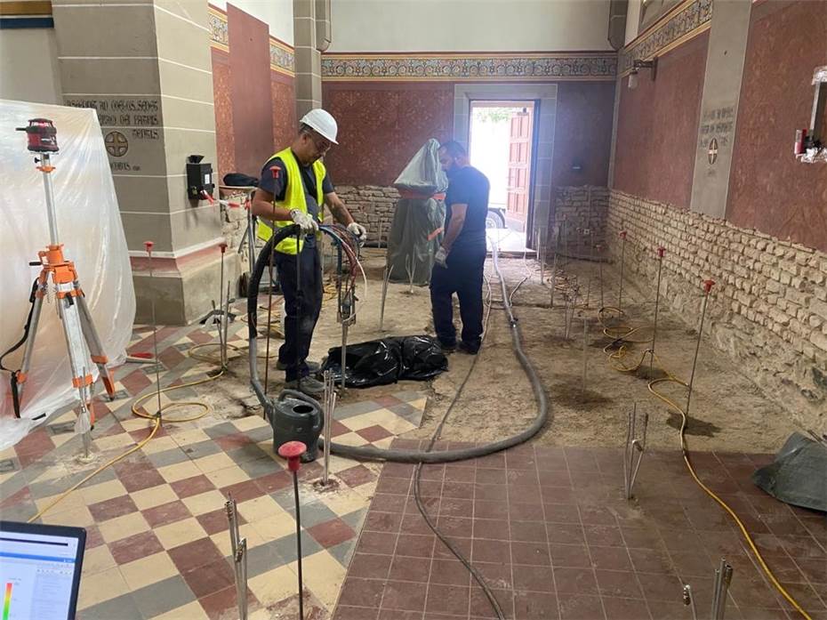 Bauarbeiten in der
Rosenkranzkirche gehen weiter