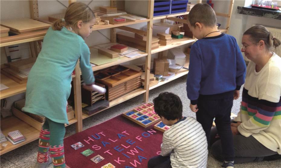 In der Montessori-Schule ist individuelles Lernen im eigenen Tempo angesagt