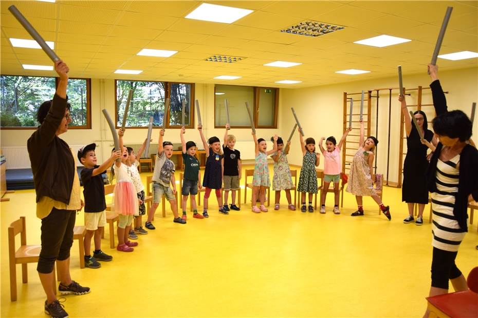 Mit Spaß, Musik und viel Freude bereiten sich die Kita-Kinder auf die Schule vor