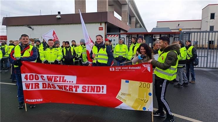 Streik bei Coca-Cola in Bad Neuenahr-Ahrweiler