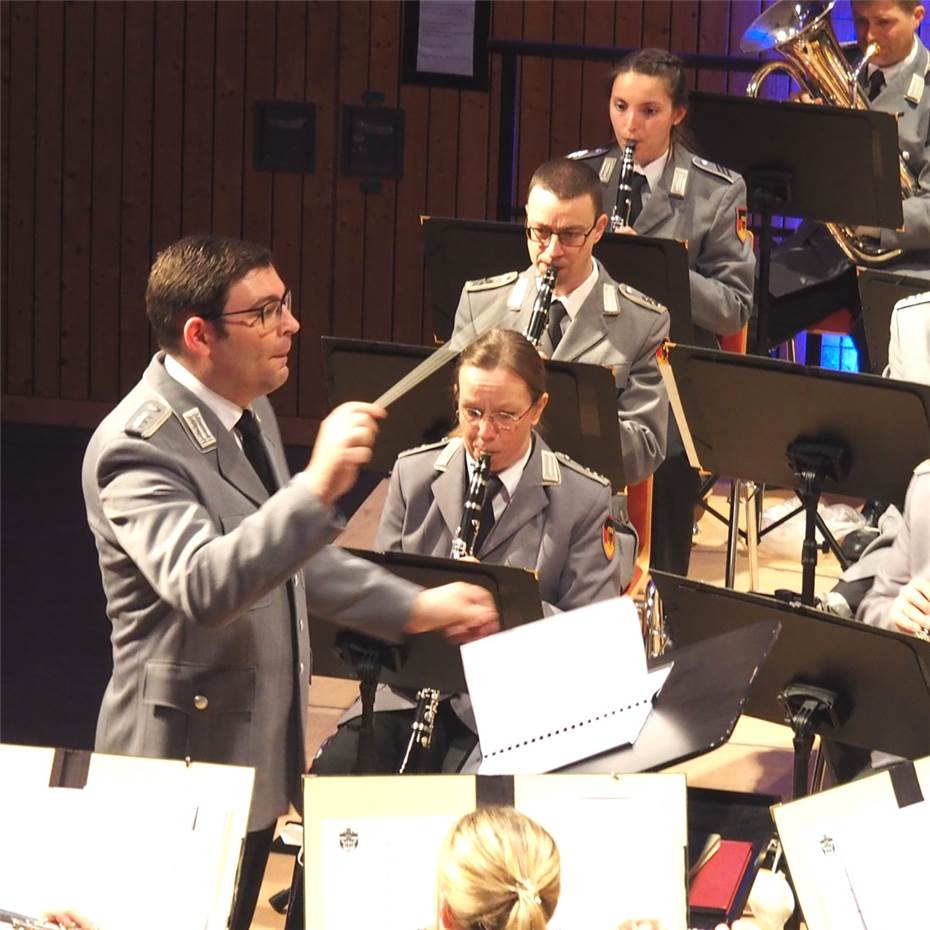 Das Heeresmusikkorps Koblenz war der Top-Act der Benefizveranstaltung
