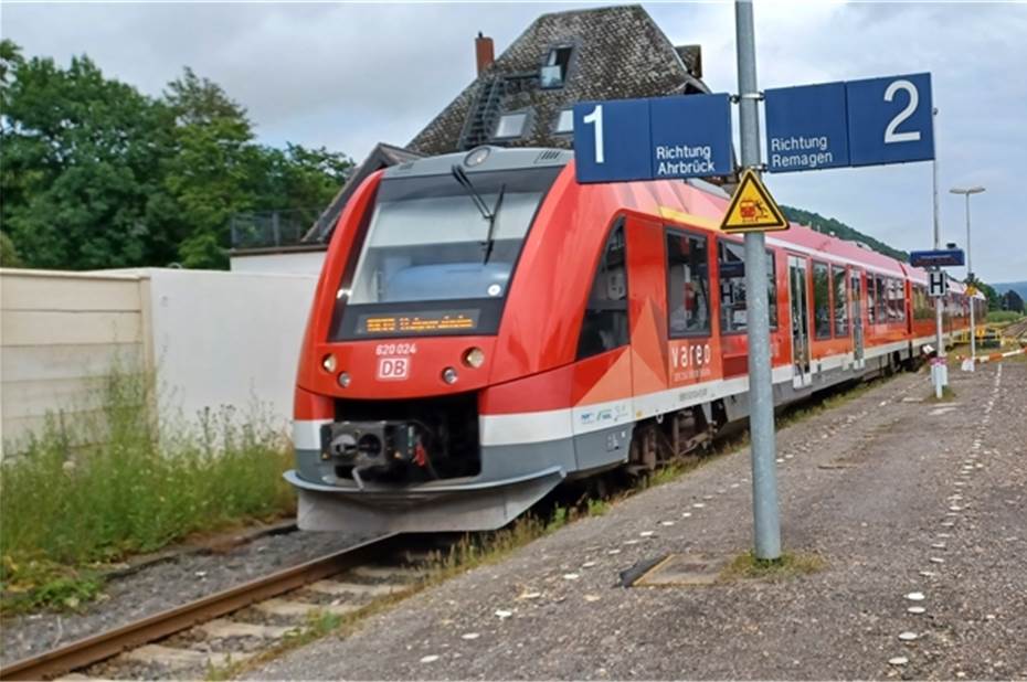 Ahrtalbahn: Regionalbahn zwischen Bonn und Waldporzheim fällt aus