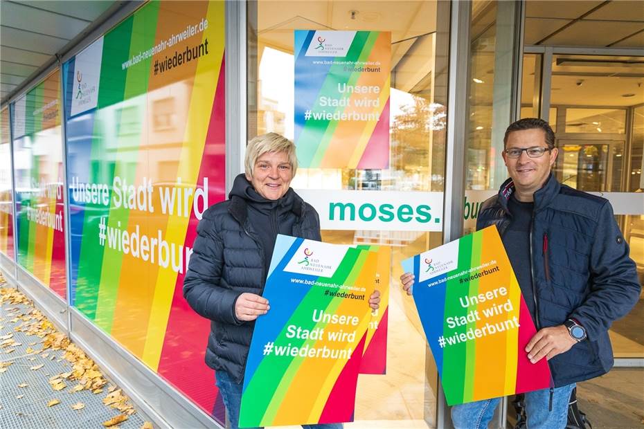 Kampagne #wiederbunt: Bad Neuenahr-Ahrweiler erhält wieder Farbe