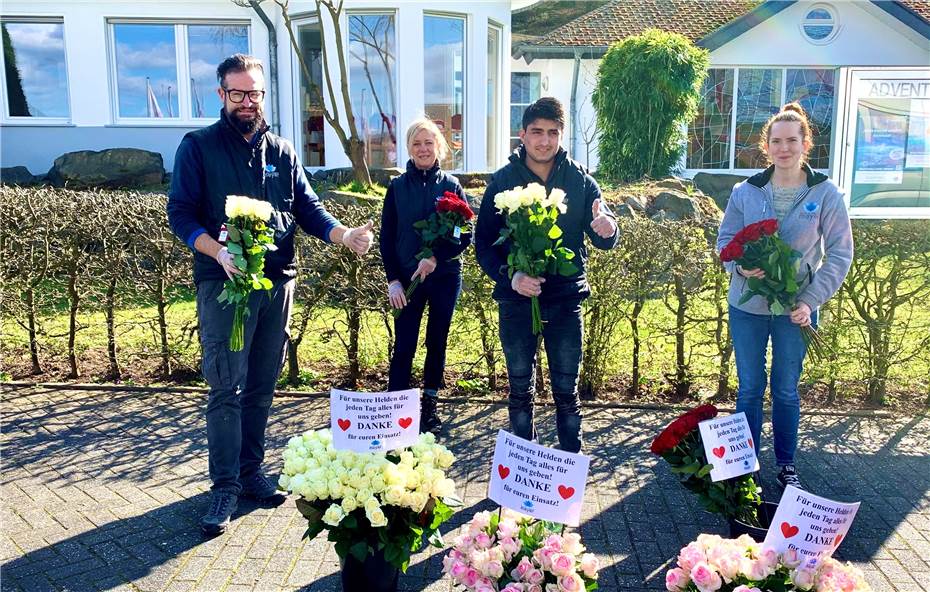„Danke sagen“: Florist verschenkt
4000 Rosen an Pflegepersonal