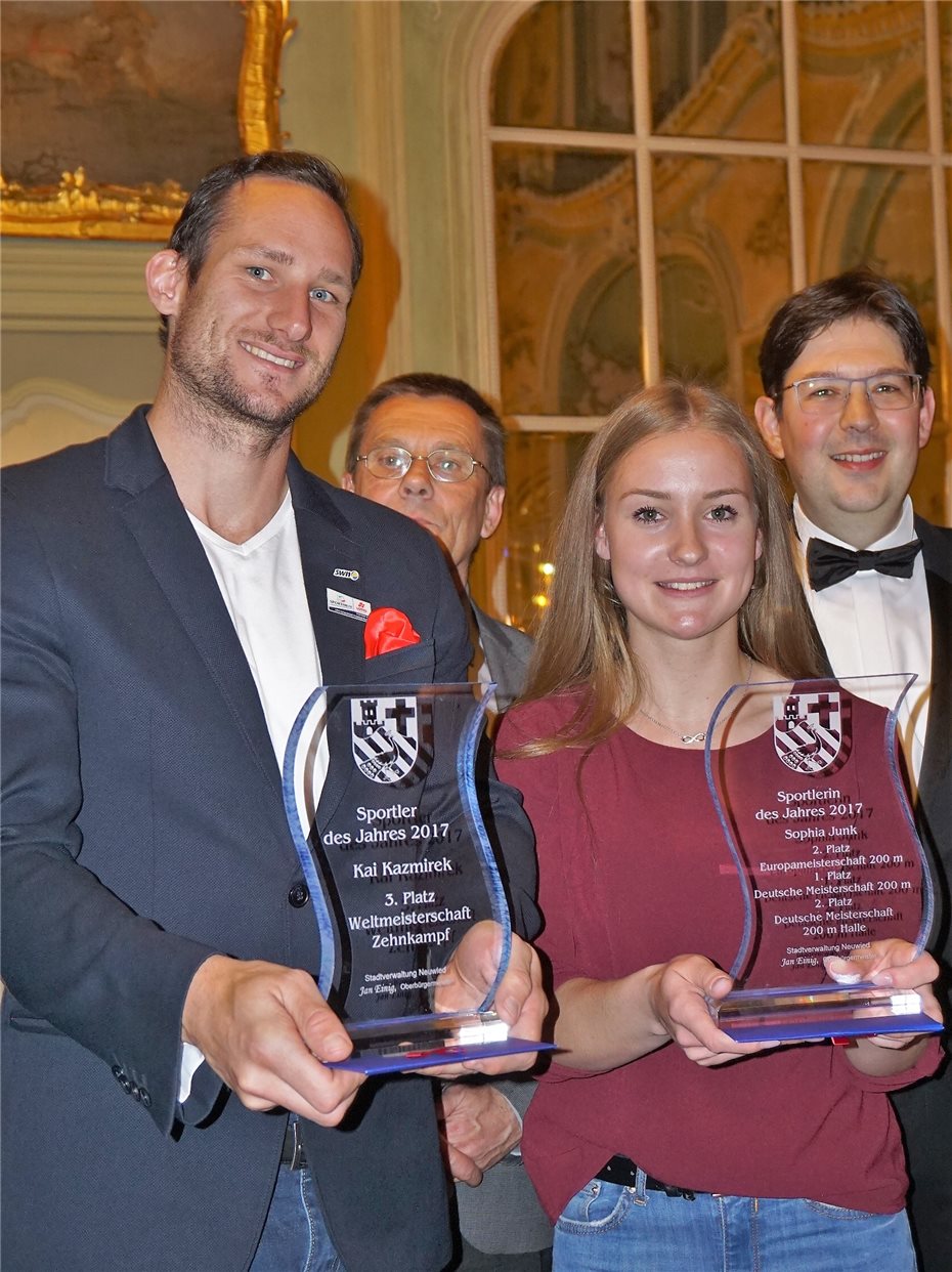 Sophia Junk und Kai Kazmirek wurden zum Sportler des Jahres ausgezeichnet