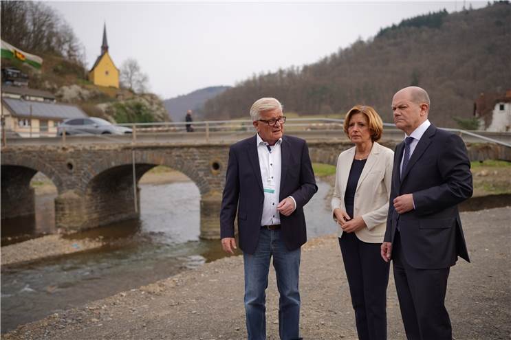 Bundeskanzler Scholz: „Die Flutkatastrophe bleibt unvergessen“