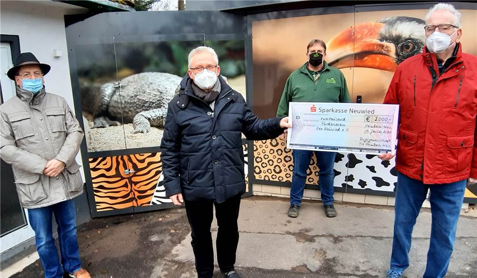 2.000 Euro für den
Erhalt des Neuwieder Zoos