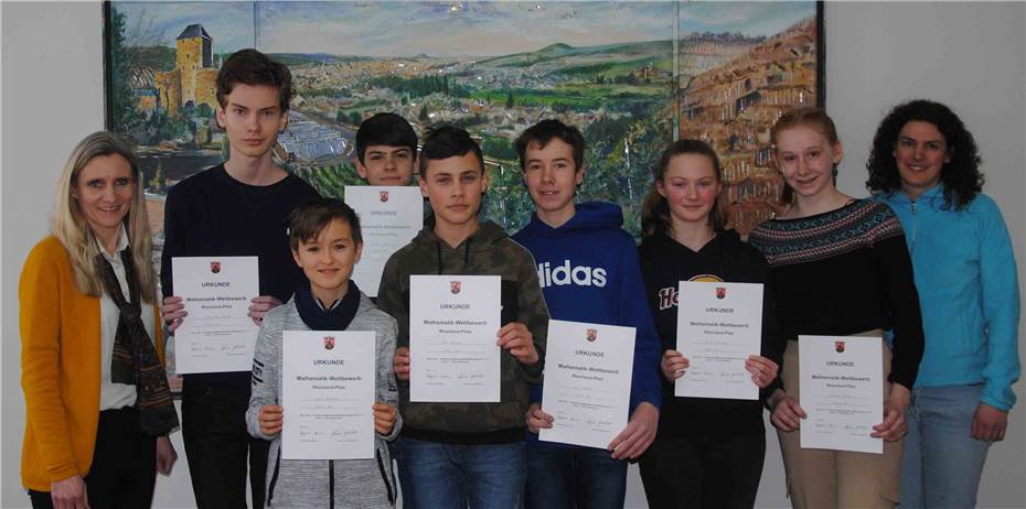 Sieben Preisträger beim
Landeswettbewerb Mathematik