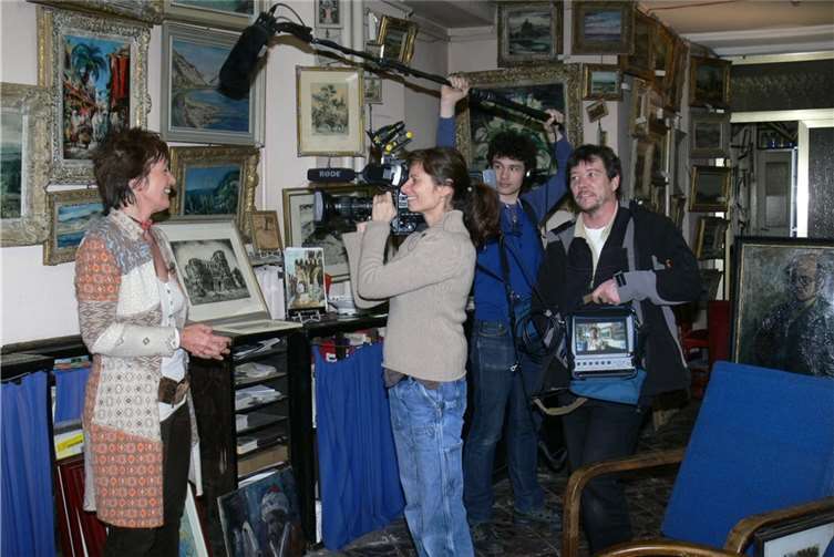  Das SWR-Fernsehteam von „Landesart“ drehte in der Steib-Galerie. Die Sendung wird am Samstag, 06.04. ab 18.05 Uhr in SWR übertragen.TE