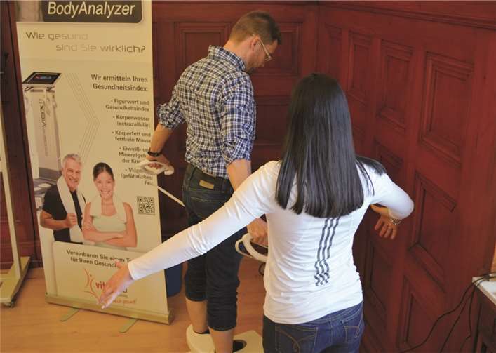 -Dem Rathaus stand auch ein Body Analyzer zur Verfügung.