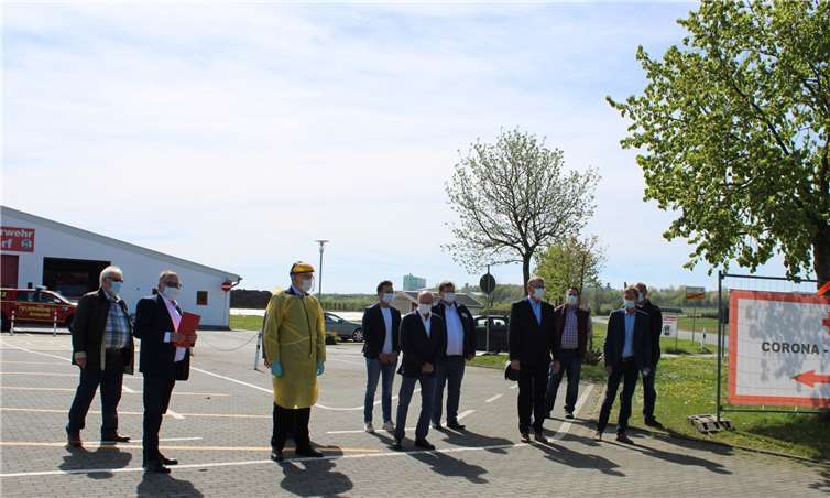 : Die Corona-Ambulanz ist in den Räumlichkeiten der Geldsdorfer Mehrzweckhalle untergebracht.