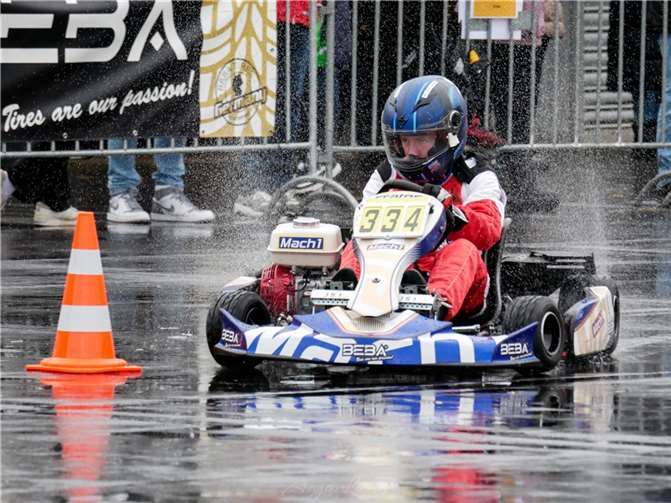 1. Florian Rauhe im Mach1 Slalomkart.  Foto: Maik Rauhe