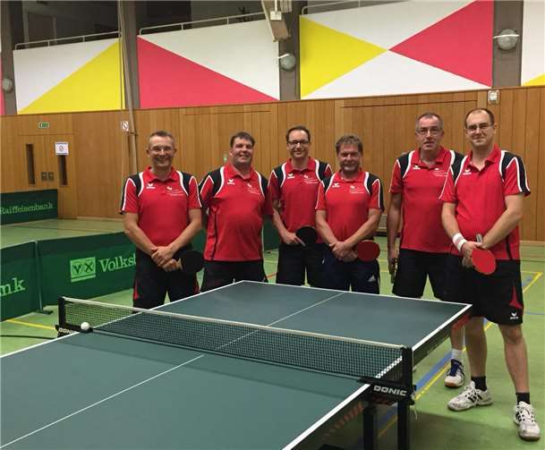 1. Mannschaft, v.l.: Ralf Gros, Stephan Hilger, Michael Krupp, Frank Klein, Thomas Bläser, Sebastian Kresse