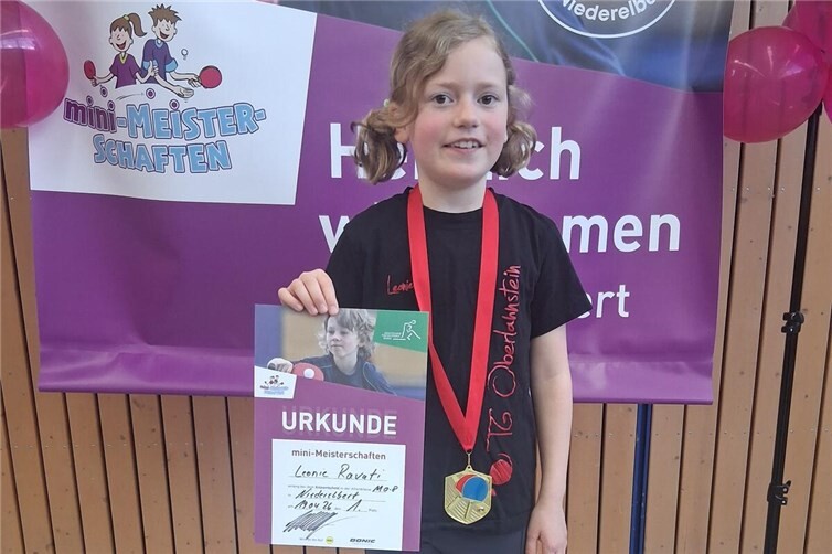 1. Platz: Leonie Ravati.