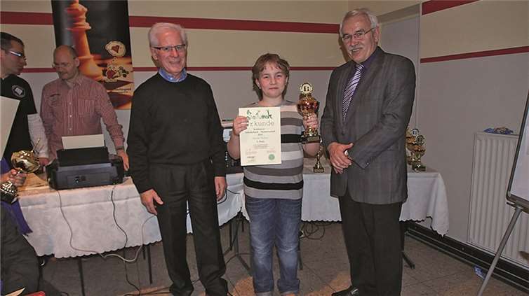1. Platz in der Einzelwertung der Orientierungsstufe für Martin Walzer vom Gymnasium auf dem Asterstein.