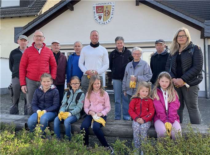 10 Erwachsene und fünf Kinder sorgten für ein sauberes Gimmigen.  Foto: privat