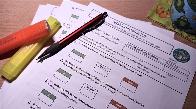 10 Wahlprüfsteine sind allen Fraktionen und Kandidaten für den neuen Wachtberger Gemeinderat zugeschickt worden. Foto: Parents for Future