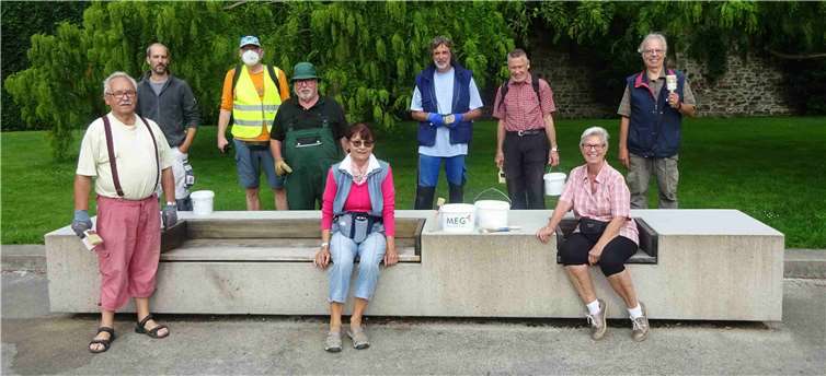 100 Bänke erhielten einen neuen Anstrich. Foto: BUGA-Freunde Koblenz