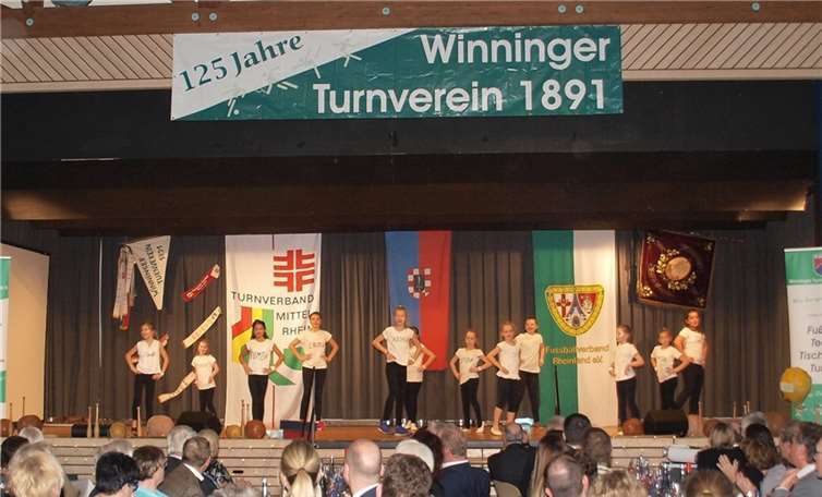 125 Jahre Winninger Turnverein und der Nachwuchs zeigte bei der Jubiläumsfeier, was er drauf hatte.