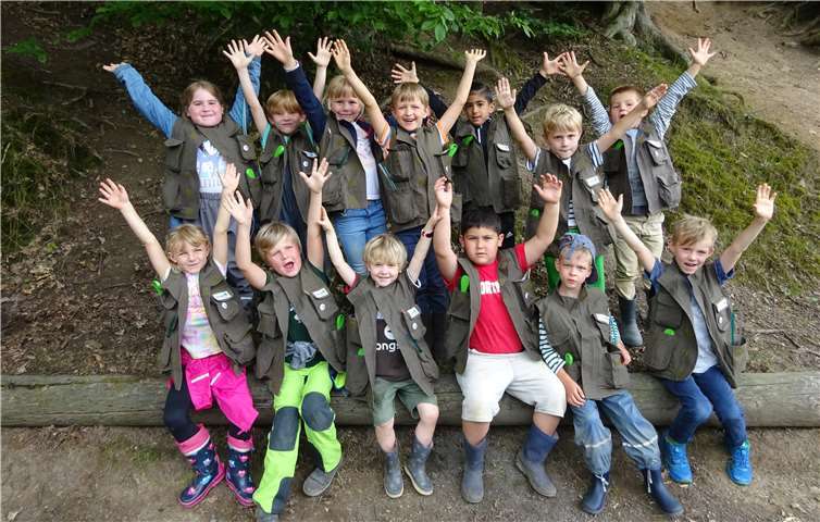 13 junge Entdecker verabschiedeten sich von ihrem Kindergarten.Quelle: Kindergarten Sonnenschein