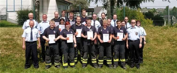 14 Kameraden der zwei Wehren stellten ihr Können unter Beweis. Privat