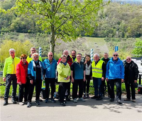14 Radler des plus/minus 60 aktiv e.V. eroberten die Moselregion. Foto: privat
