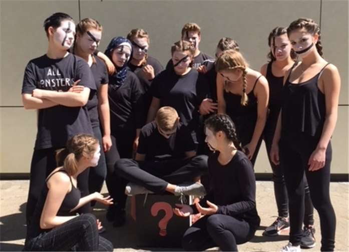 14 Schüler aus gemischten Klassen waren am Start.privat