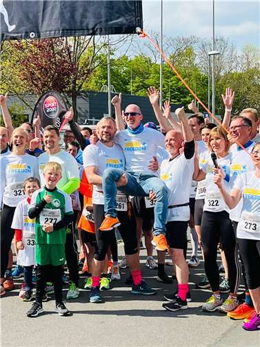 148 Teilnehmer liefen, gingen oder walkten die 5 oder 10 km langen Waldwege. Foto: privat