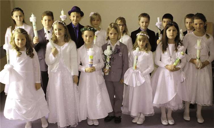 15 Kinder empfingen in der Marienkirche erstmals die Kommunion. DL