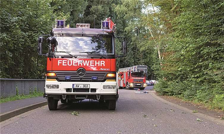 15 Mal musste die Stützpunktfeuerwehr Remagen im August zu Einsätzen im Stadtgebiet ausrücken, beispielsweise aufgrund eines Baumes auf der Straße. Feuerwehr Remagen